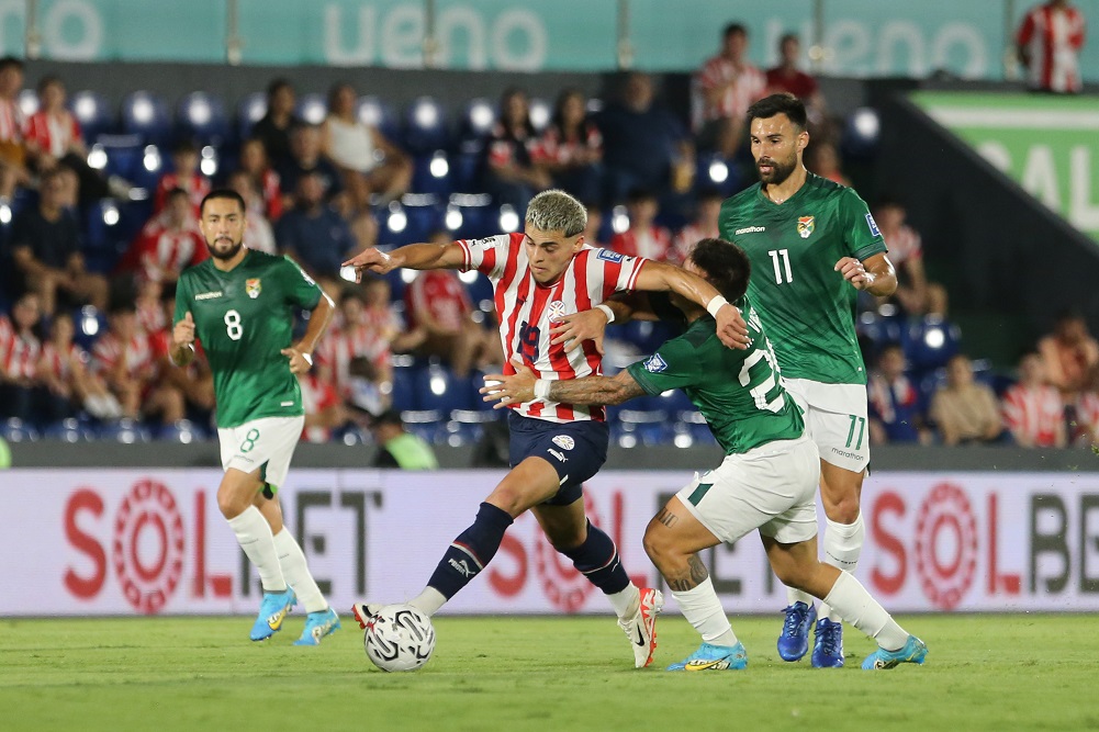 Ramón Sosa sólo jugó el primer tiempo entre Paraguay y Bolivia