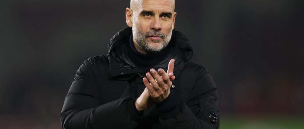 Brentford FC v Manchester City FC - Premier League Pep Guardiola