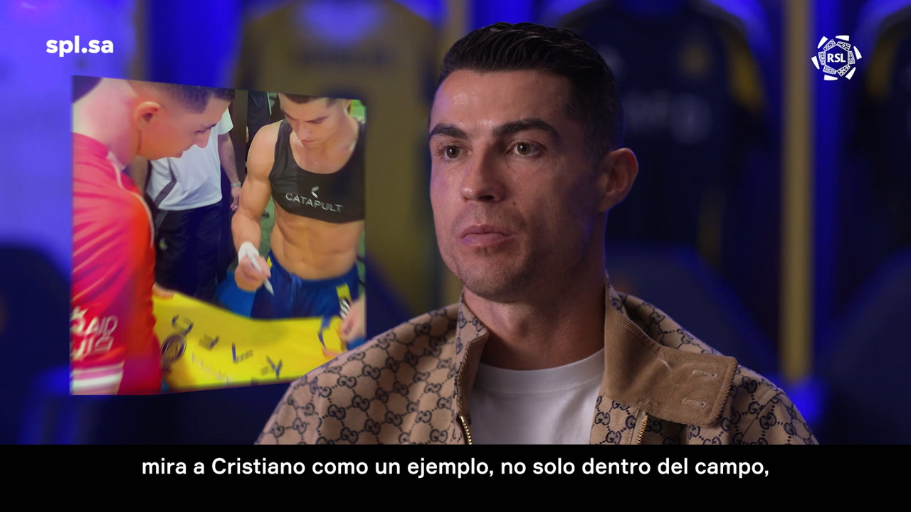 📹 Cristiano Ronaldo: «La gente me ve como un ejemplo dentro y fuera del campo de juego»