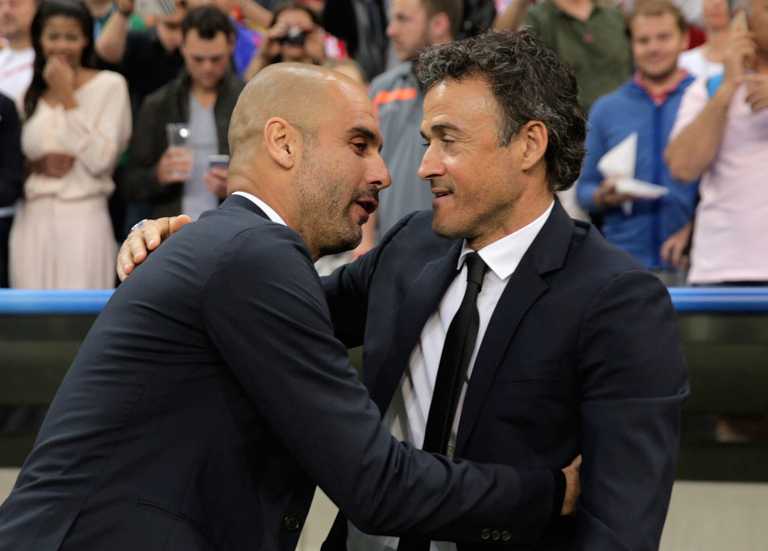 Luis Enrique y Pep Guardiola