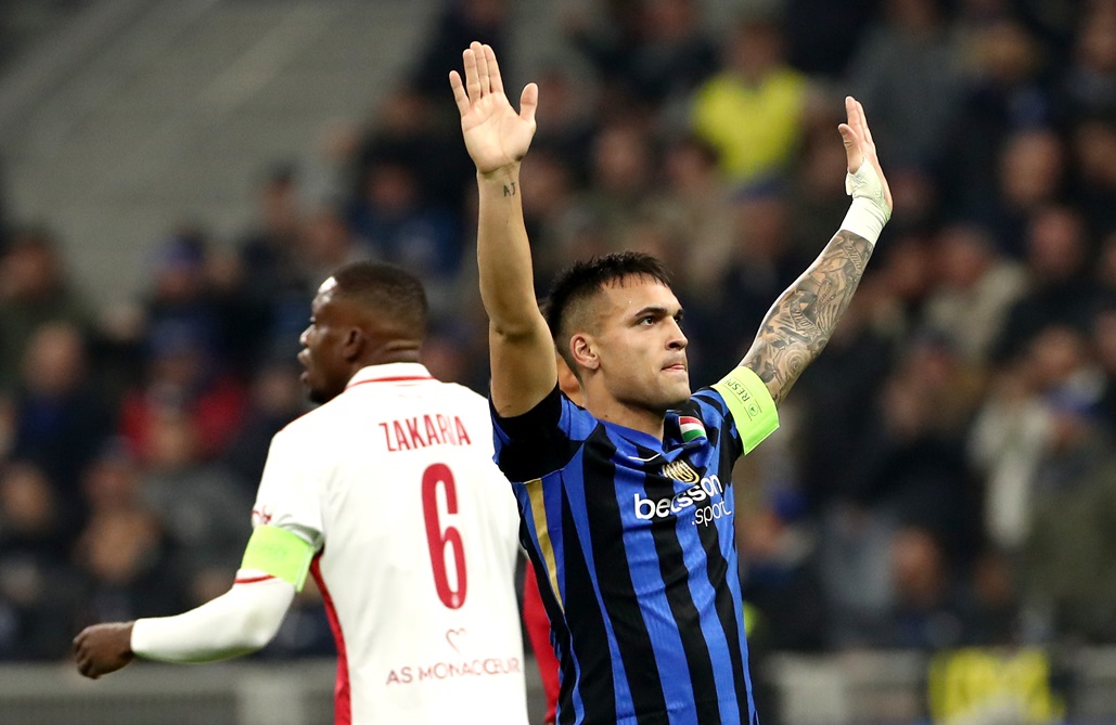 Inter goleó sin problemas al Mónaco con triplete de Lautaro Martínez y está en octavos de final de la Champions League