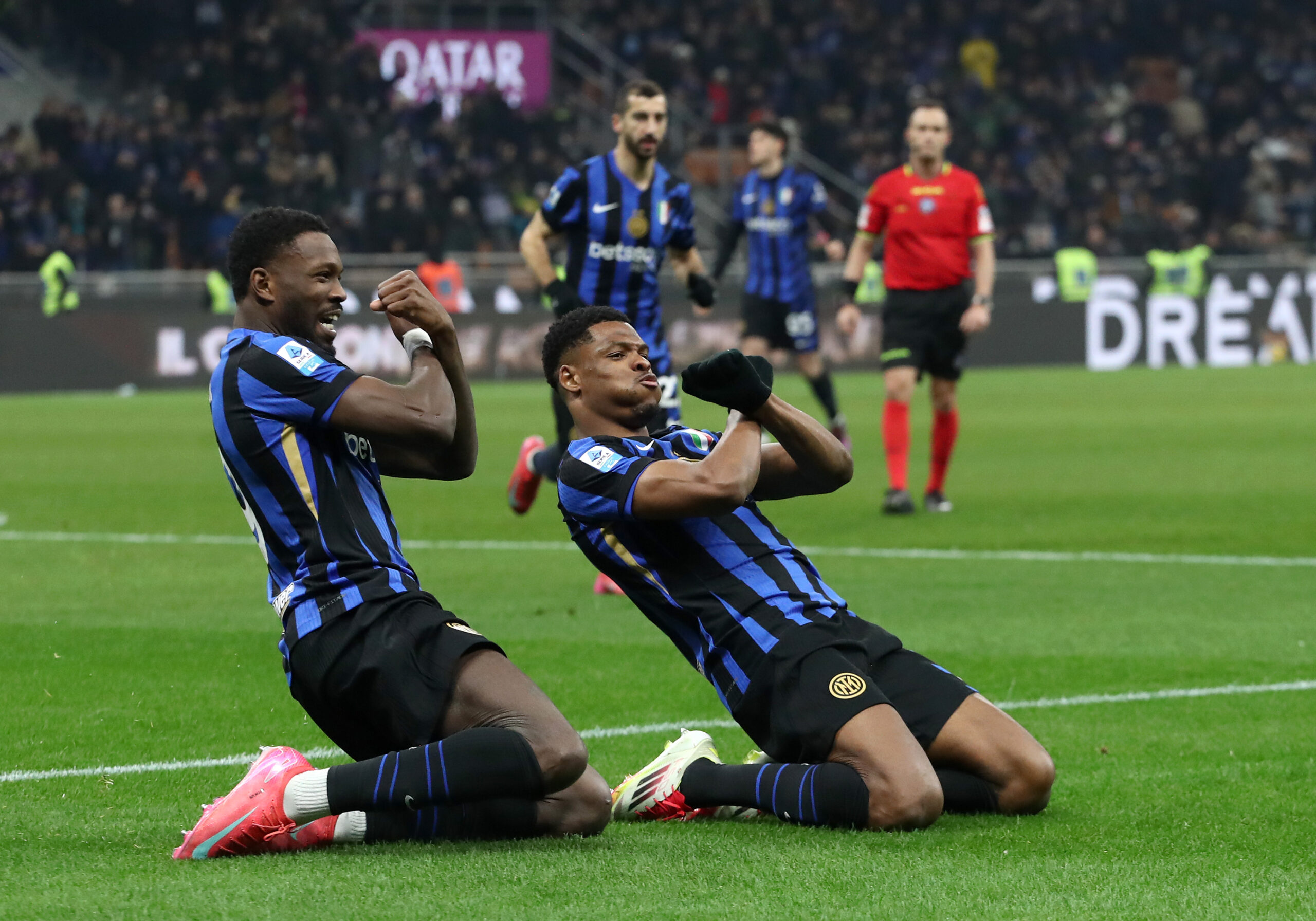 Inter derrotó por 3-1 al Empoli y no le pierde pisada al Napoli en la Serie A