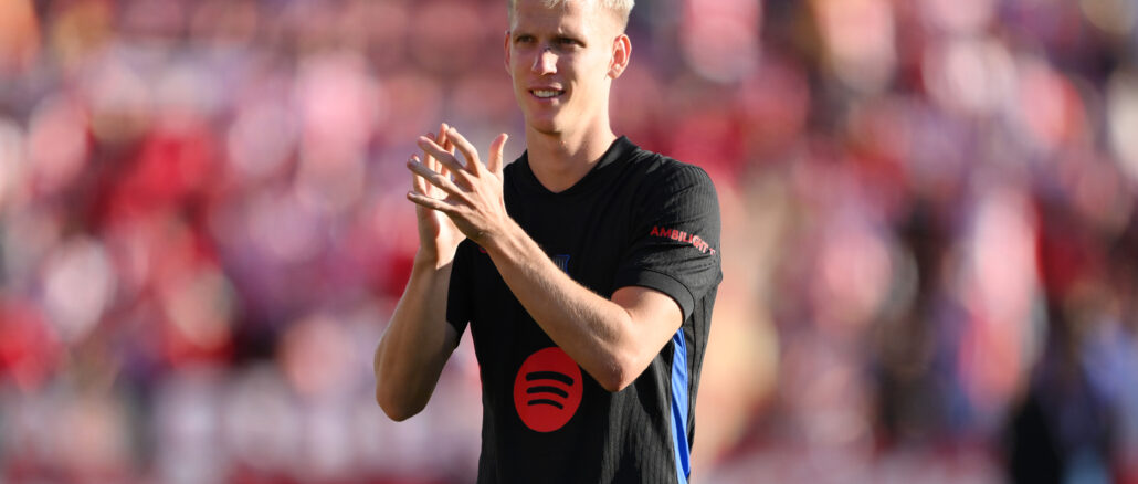 Girona FC v FC Barcelona - La Liga EA Sports Dani Olmo