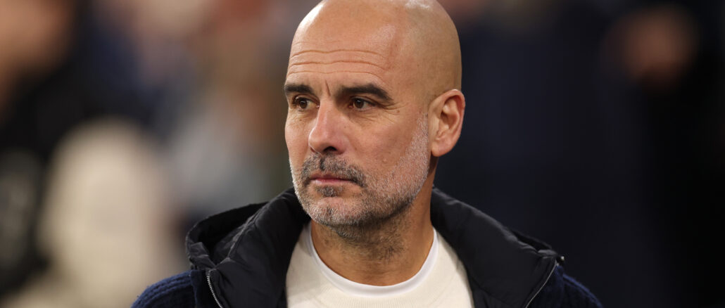 Manchester City v Club Brugge KV - UEFA Champions League 2024/25 League Phase MD8 Pep Guardiola