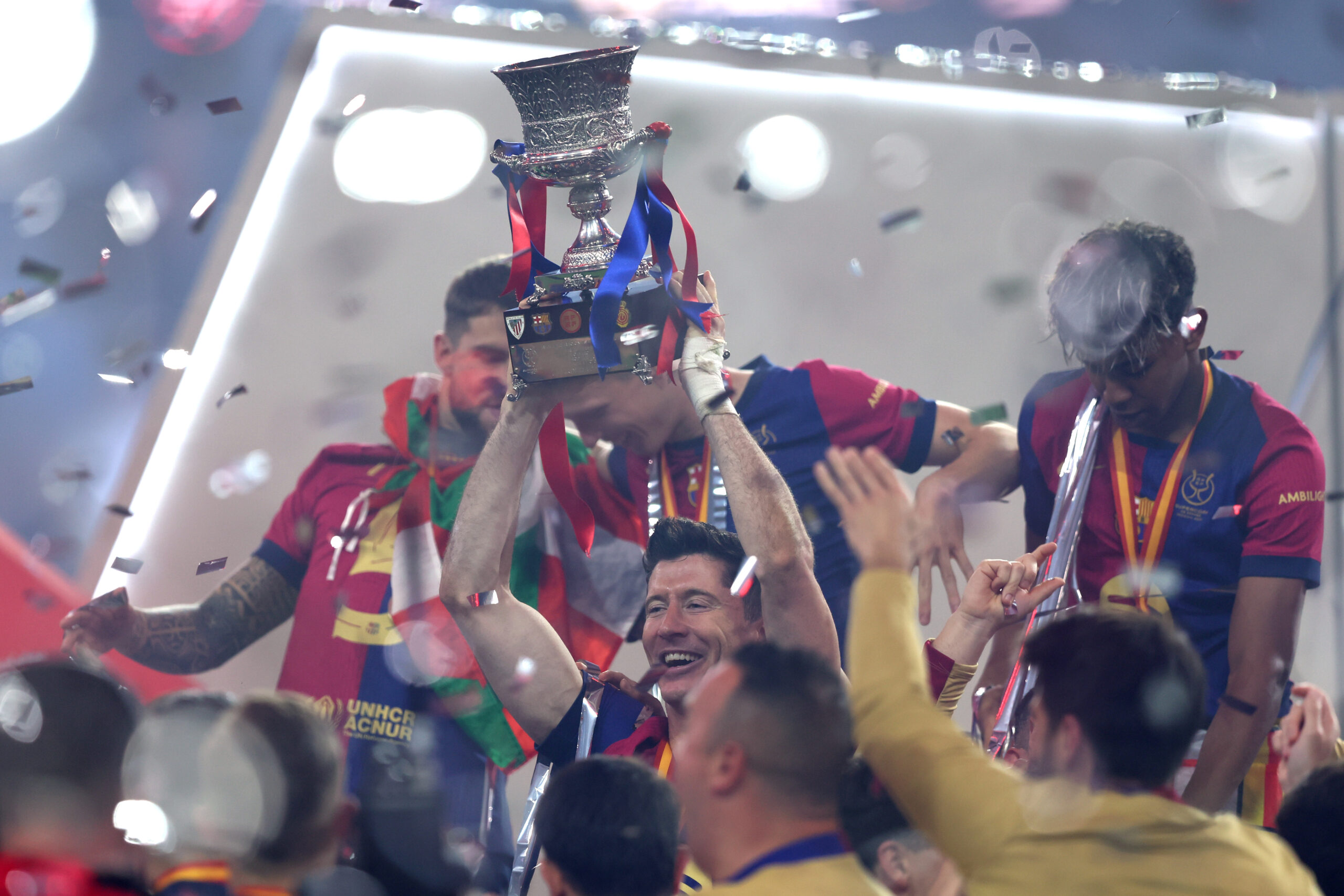 Robert Lewandowski, tras el titulo del Barcelona: «Siempre queremos más»