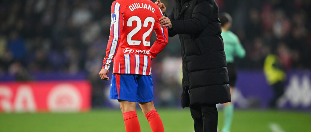 Real Valladolid CF v Atletico de Madrid - La Liga EA Sports Diego y Giuliano Simeone