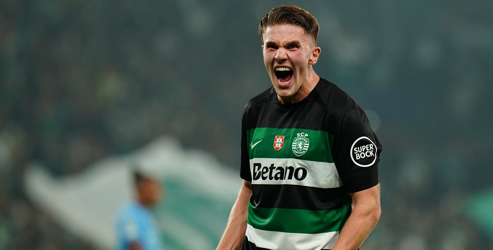 Gyökeres, máximo goleador mundial del 2024, marcó un hat-trick en su