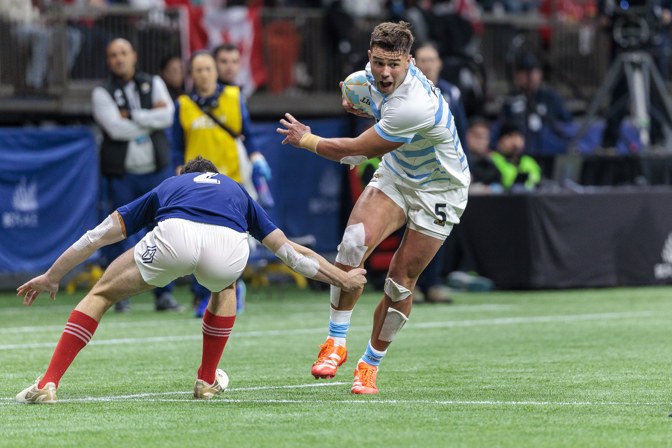 Rugby: Los Pumas 7s superaron a Francia y avanzaron invictos a los cuartos de final en Vancouver