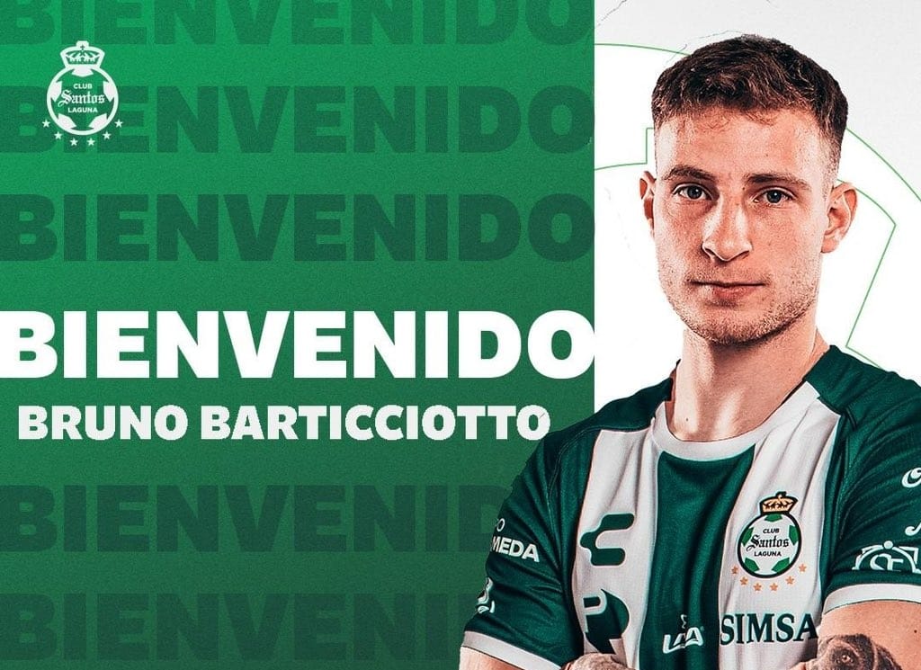 Santos Laguna incorporó a Bruno Barticciotto de Talleres de Córdoba