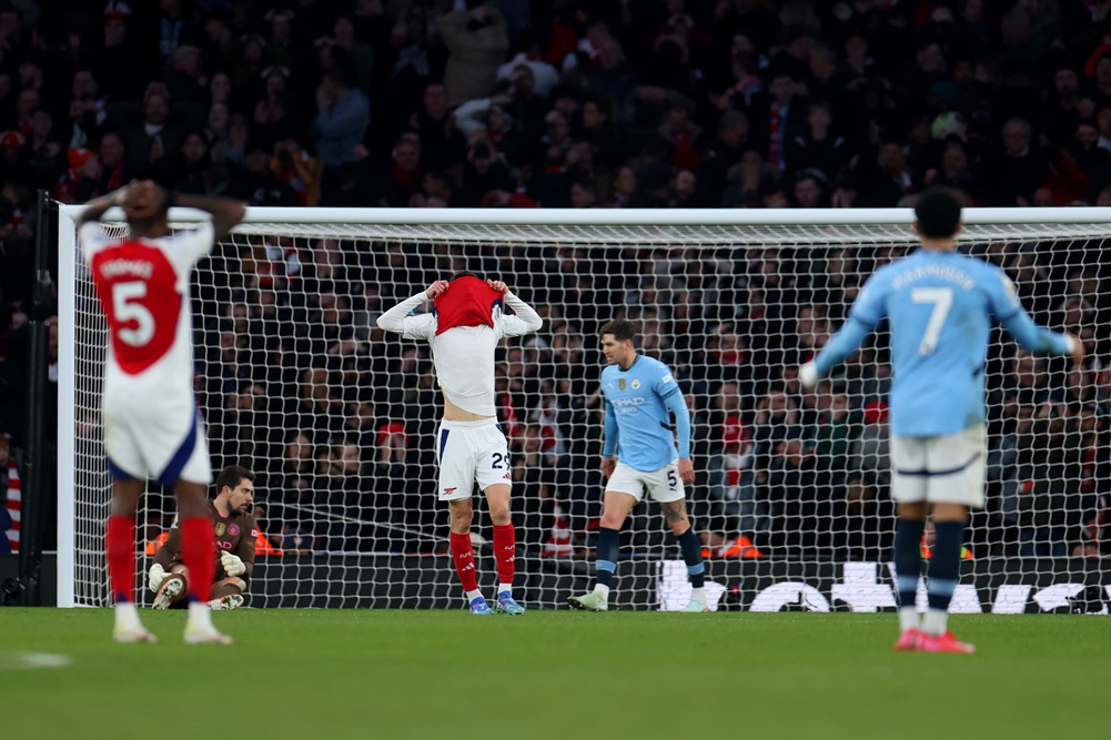 ¡Insólito! Kai Havertz se perdió un gol imposible para Arsenal ante Manchester City