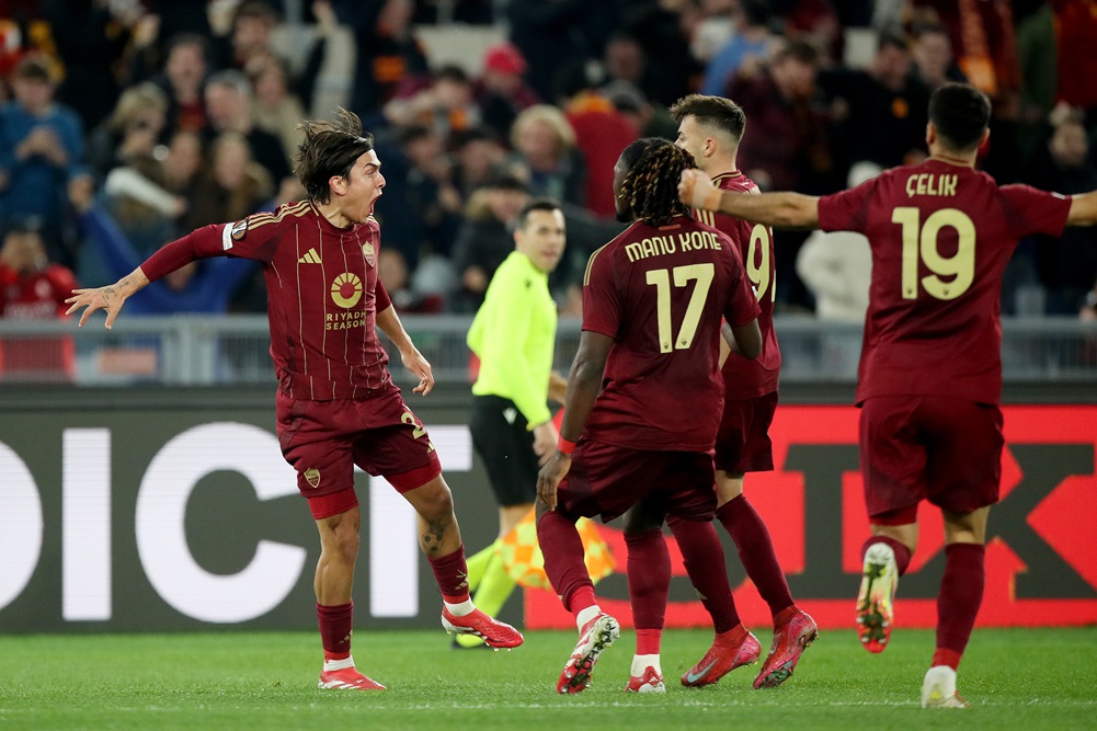 Dybala anotó dos golazos para Roma y es el trigésimo goleador histórico de los Giallorossi