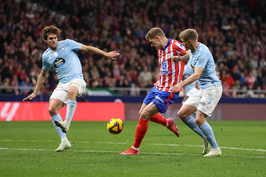 Atlético de Madrid no pudo ser líder pero apretó el puño con su empate ante Celta