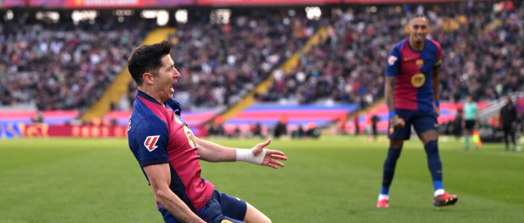 FC Barcelona v Deportivo Alaves - La Liga EA Sports Lewandowski