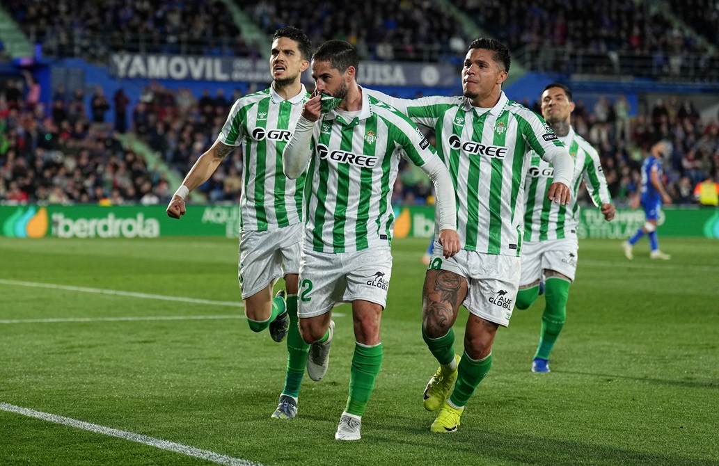 Betis le ganó a Getafe con doblete de Isco y se acerca a zona de Conference en La Liga