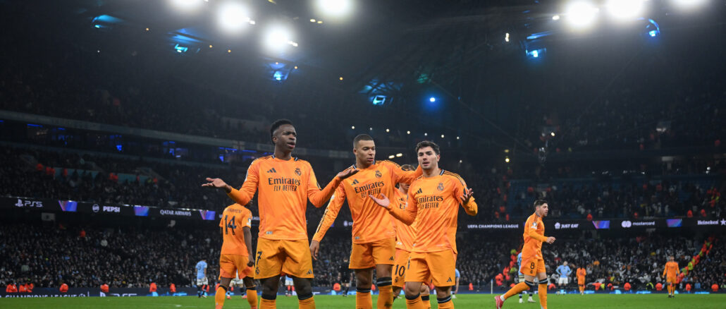 Manchester City v Real Madrid C.F. - UEFA Champions League 2024/25 League Knockout Play-off First Leg Real Madrid