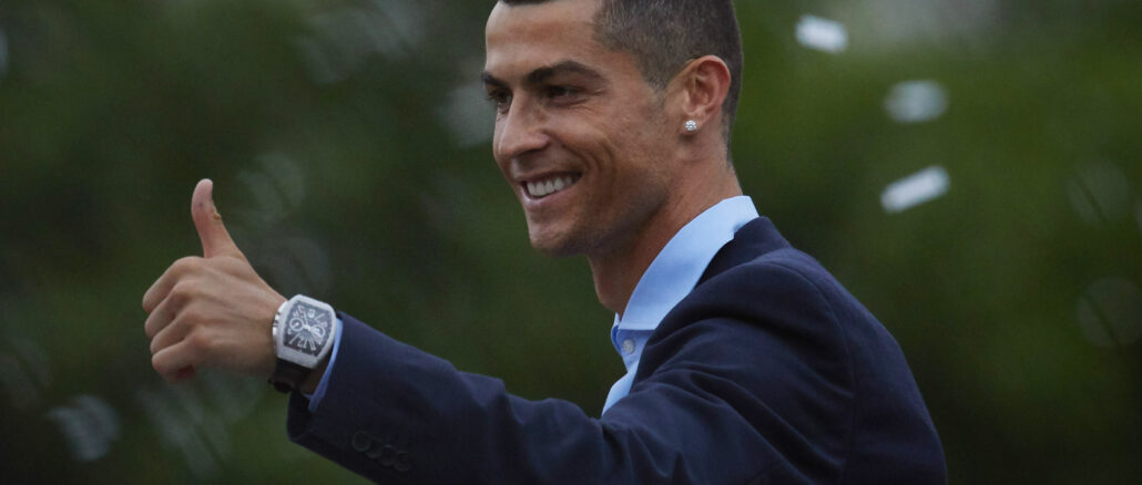 Real Madrid Celebrate After Victory In The Champions League Final Against Liverpool Cristiano Ronaldo