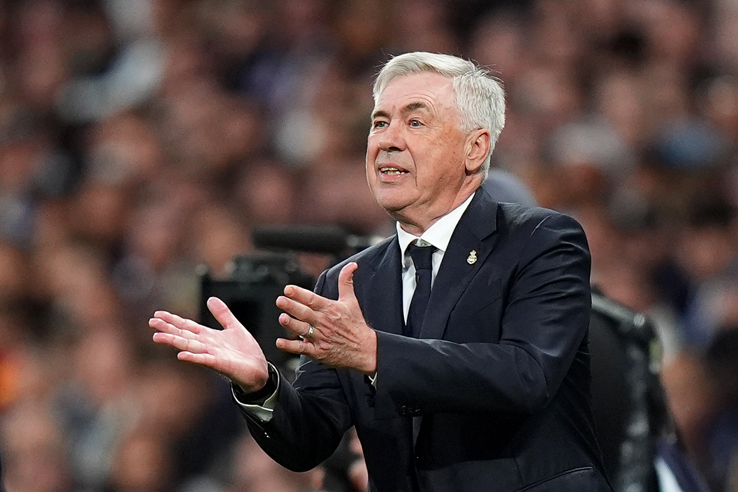 Ancelotti le responde a Tebas: «Habla mucho del Real Madrid y le falta el respeto al madridismo»