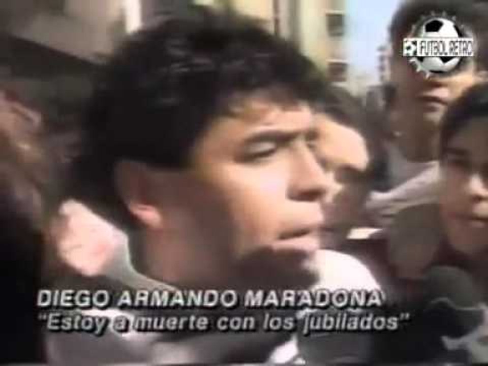 El recuerdo de Diego Maradona cuando apoyó a los jubilados: «Tenemos que ser muy cagones para no defenderlos»