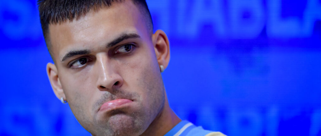 Argentina Press Conference & Training Session Lautaro Martínez