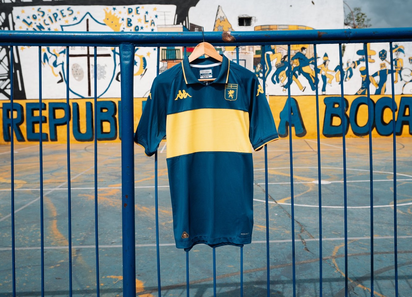 Genoa hizo oficial la camiseta especial en homenaje al 120° aniversario de Boca Juniors