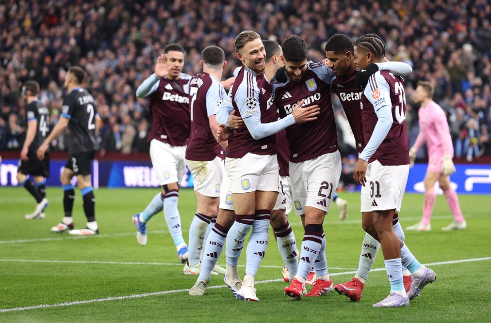 Aston Villa aplastó a Brujas y avanzó a cuartos de final con un global de 6 a 1