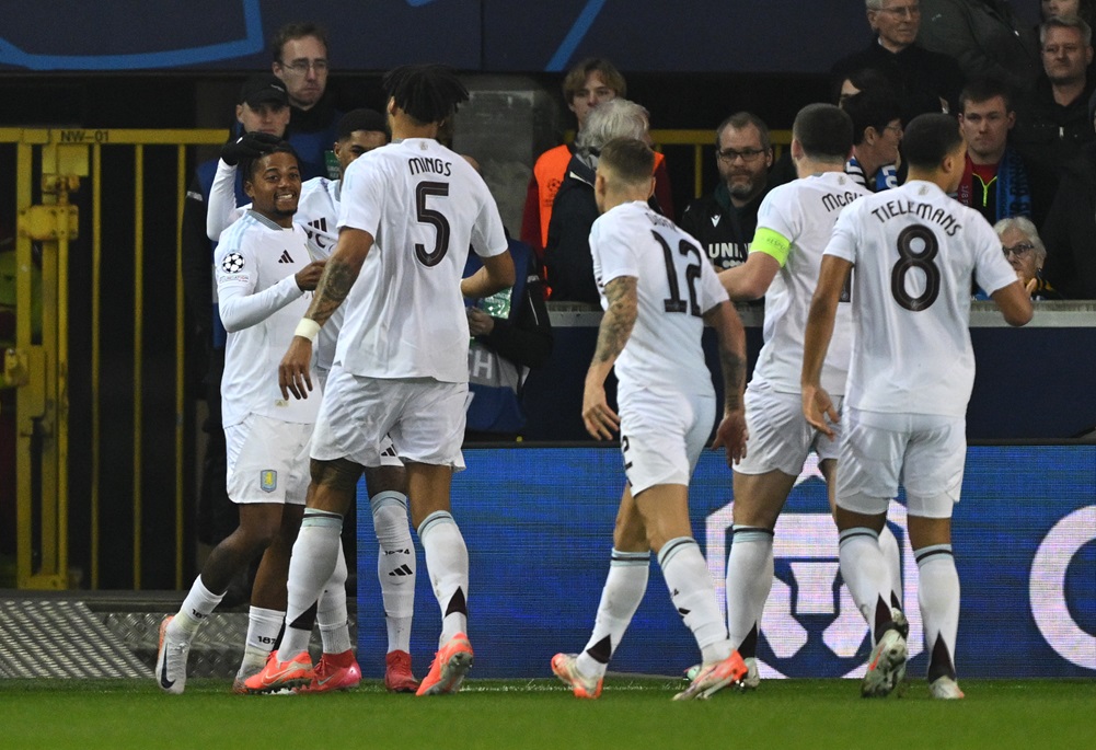 Aston Villa necesitó dos minutos para abrir la lata en los octavos de final de Champions League