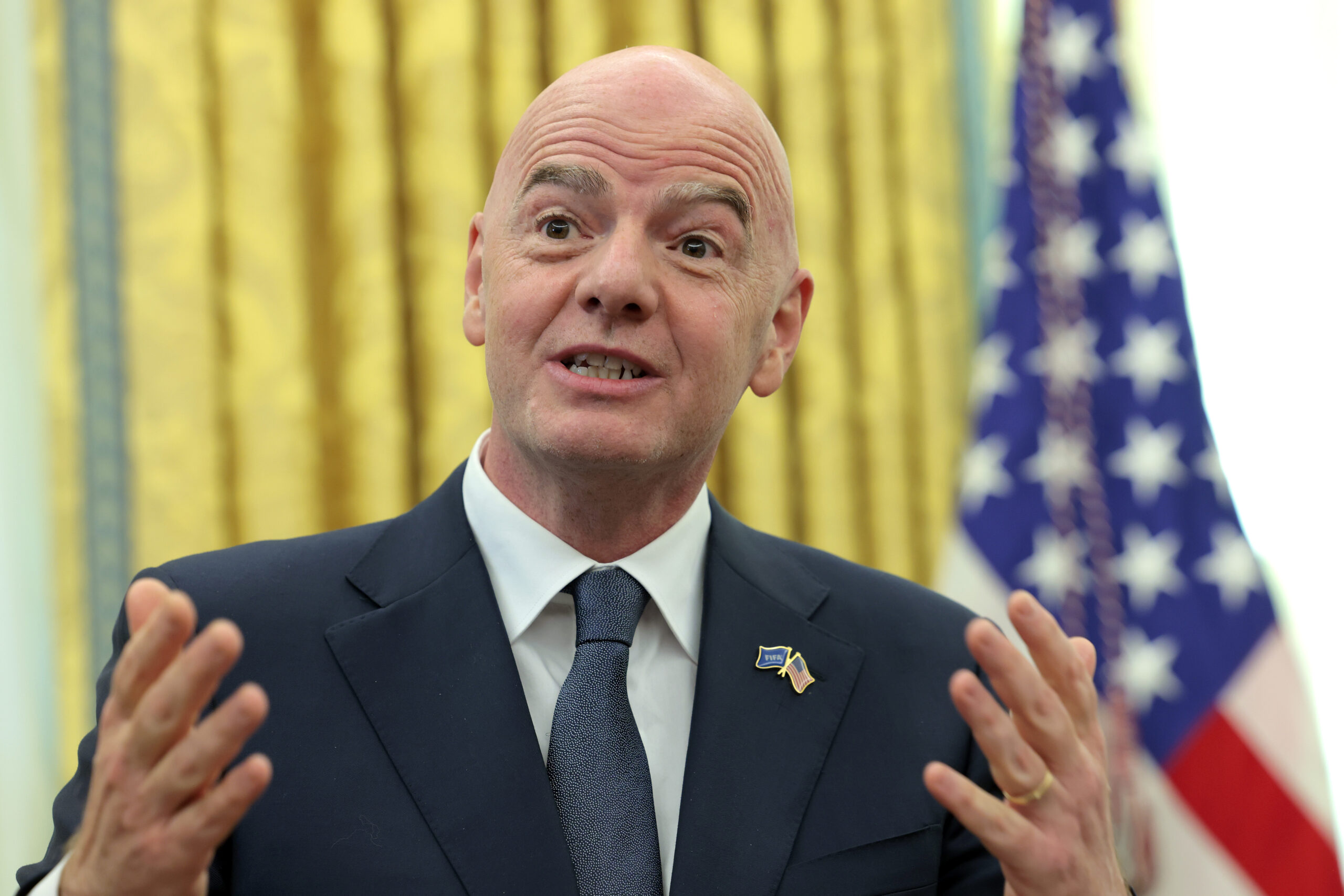 Gianni Infantino a Donald Trump: «Argentina y España son candidatos en el Mundial 2026»