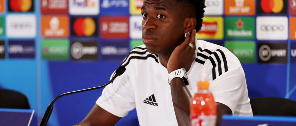 Real Madrid Training Session And Press Conference Vinicius
