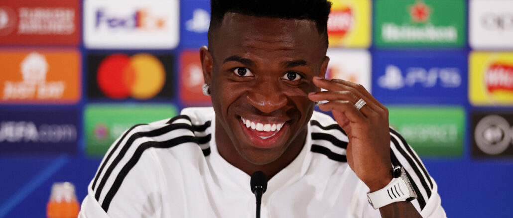 Real Madrid Training Session And Press Conference Vinicius
