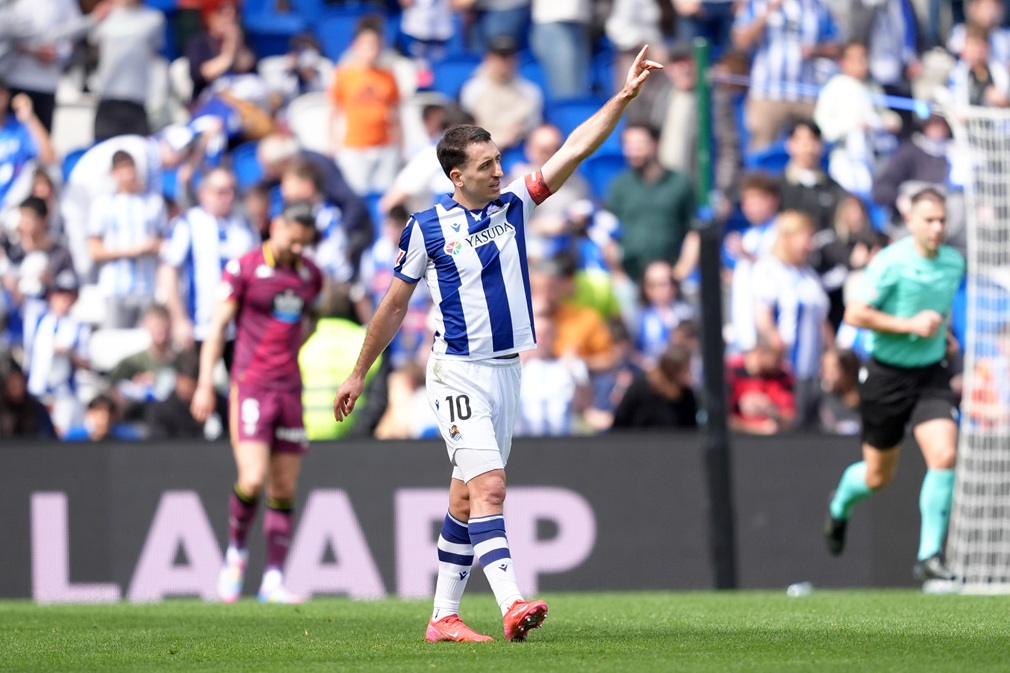 Oyarzabal anotó para Real Sociedad tras brillar con España en Nations League