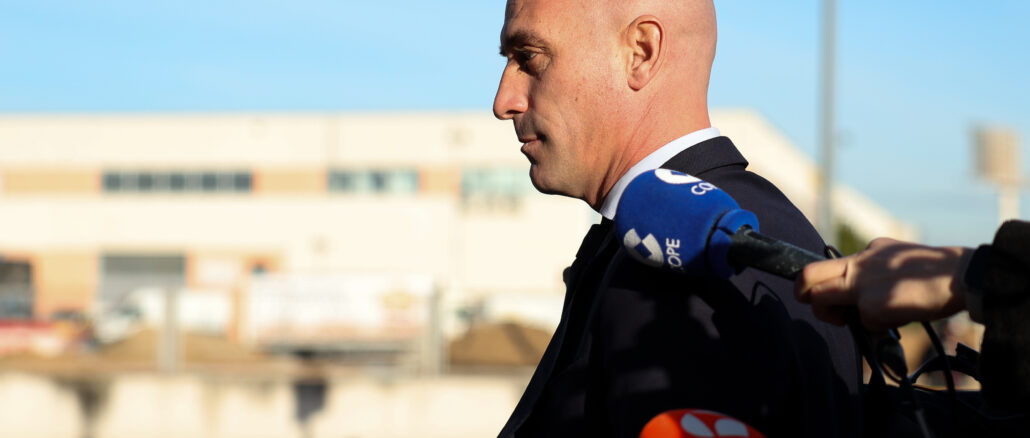 Rubiales Attends Madrid Court Over Jenni Hermoso Kiss Luis Rubiales