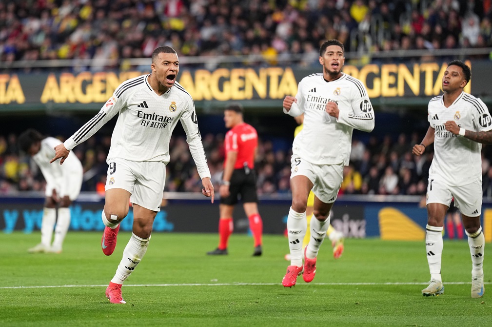 Real Madrid sostuvo el liderazgo ante Villarreal gracias a una ráfaga de Mbappé