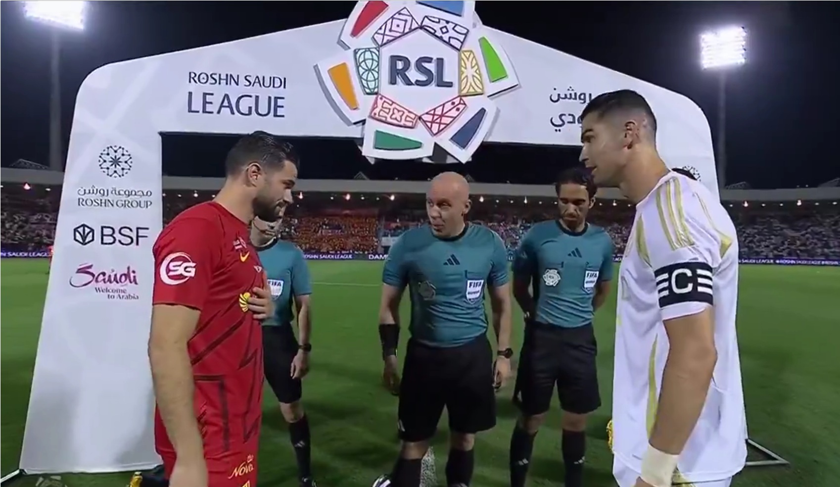 Cristiano Ronaldo y Nacho tuvieron otro encuentro con sabor a Real Madrid en Arabia