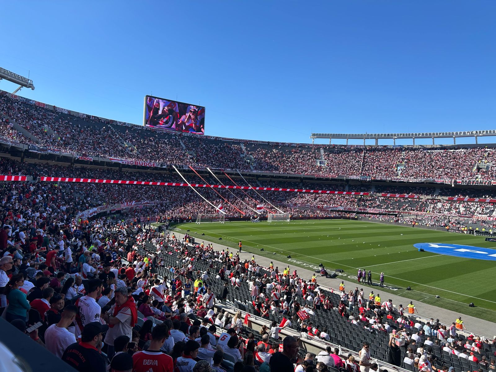 Así está el Más Monumental a una hora de River-Boca
