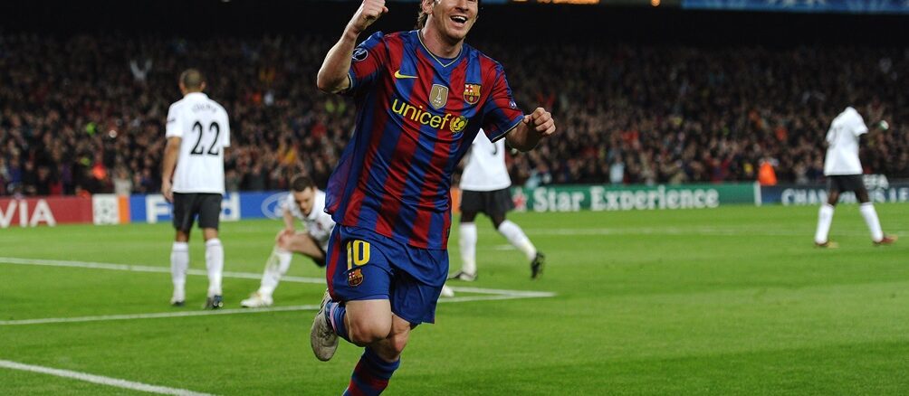 El primer póker de Messi fue un 6 de abril de 2010 en un Barcelona - Arsenal