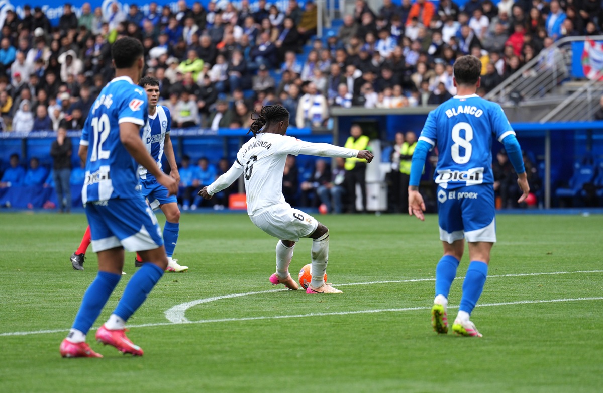 Camavinga logró con espectacular remate su cuarto gol en Real Madrid