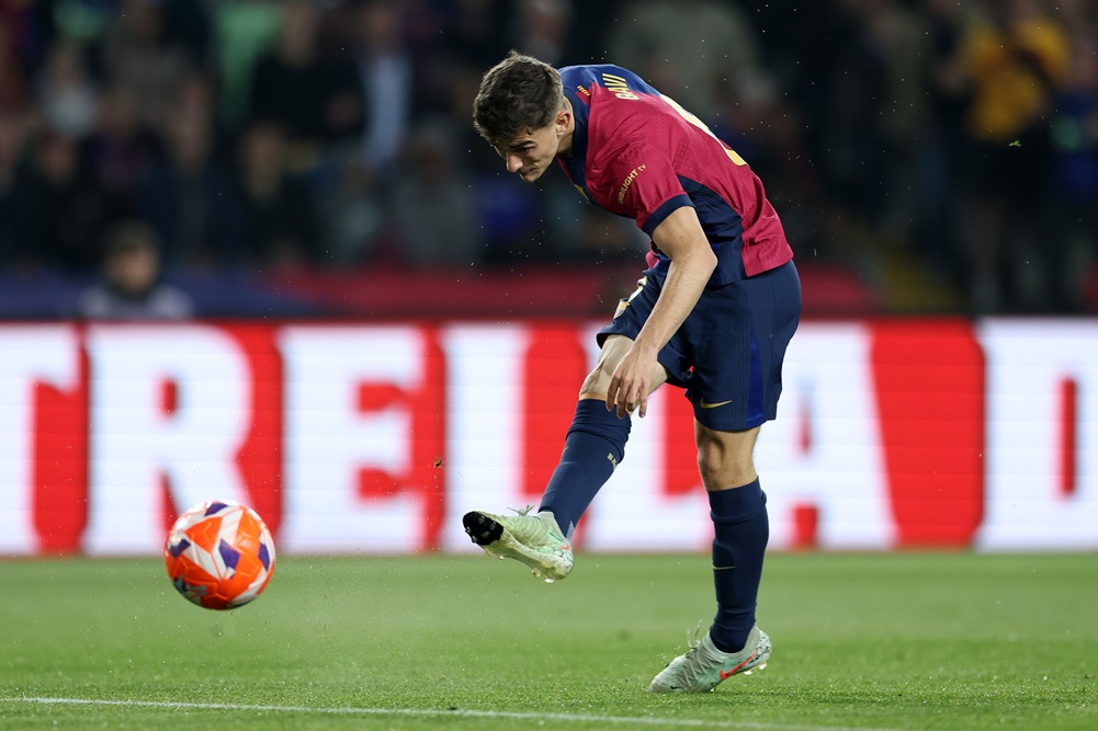 Gavi llegó a los 10 goles en 140 partidos jugados con Barcelona