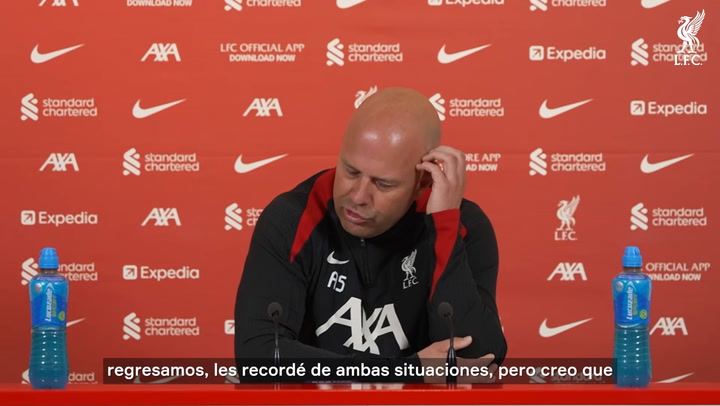 Arne Slot reflexiona sobre las decepciones de Liverpool en la temporada: «No podemos olvidarlo»