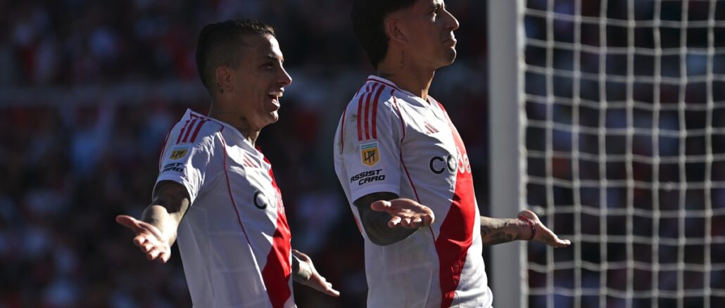 Sebastián Driussi estampó el 2 a 1 para River ante Boca en el Superclásico