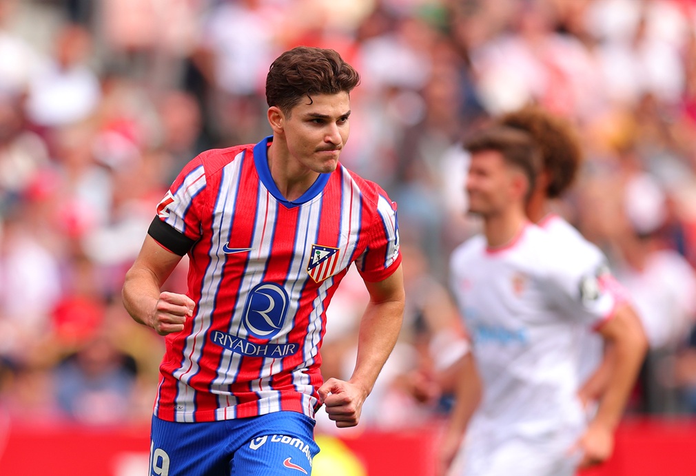 Julián Álvarez marcó para Atlético de Madrid en su partido 150 en Europa