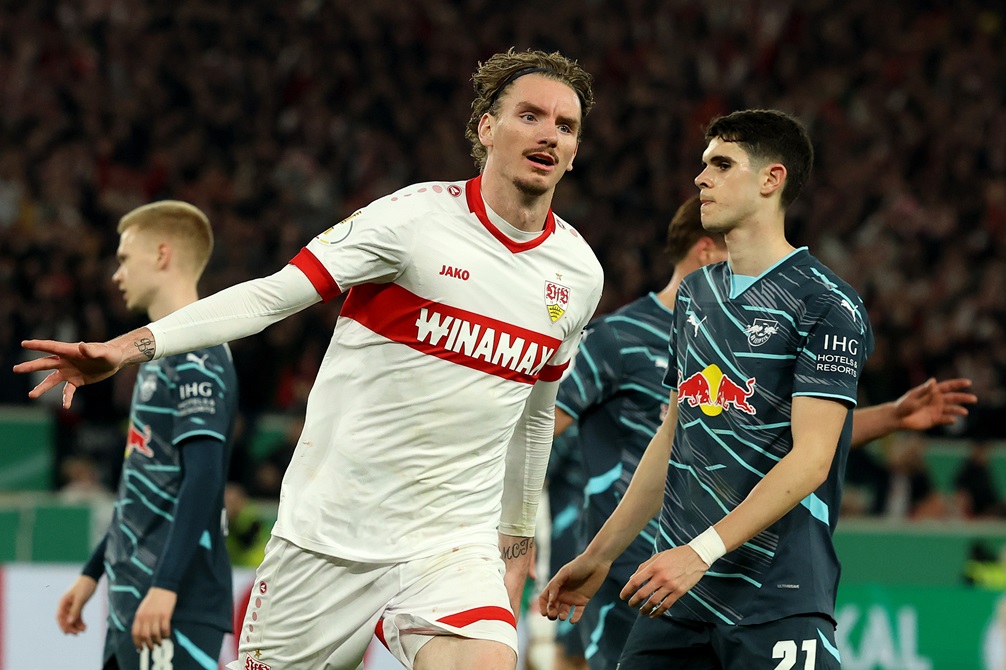 Stuttgart le ganó 3 a 1 al Leipzig y quedó a un paso de la gloria en DFB-Pokal