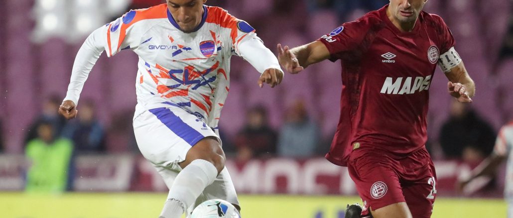 Lanús acabó en empate ante Puerto Cabello