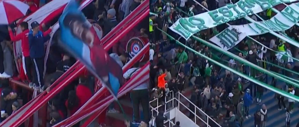 Dos hinchadas en el Nuevo Gasómetro Buenos Aires volvió a jugar un partido con dos hinchadas