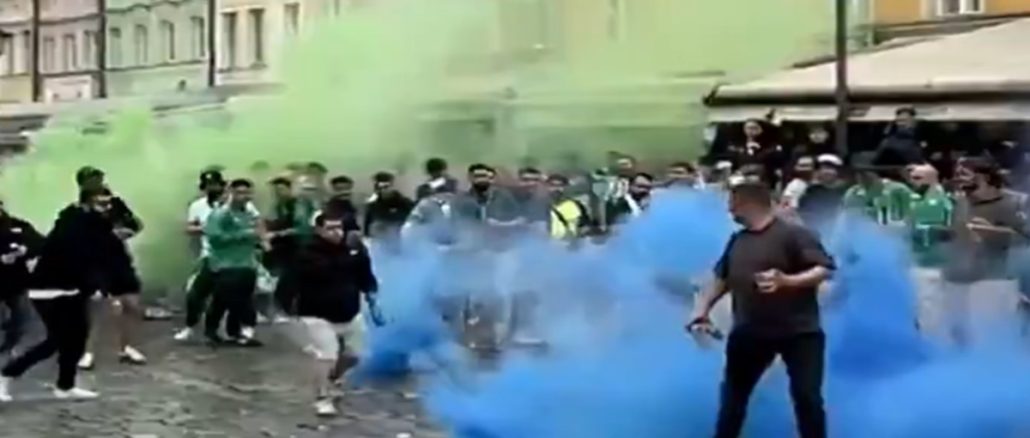 Violencia entre Betis y Chelsea Hinchas de Chelsea y Betis generaron destrozos y violencia en la previa de la final de la Conference League