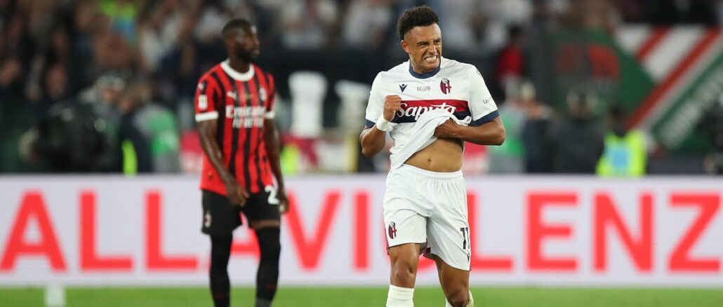 Gol de Bologna ante Milan Bologna quebró la final
