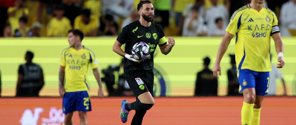 Benzema pudo con Cristiano Ronaldo: 3 a 2 de Al Ittihad a Al Nassr