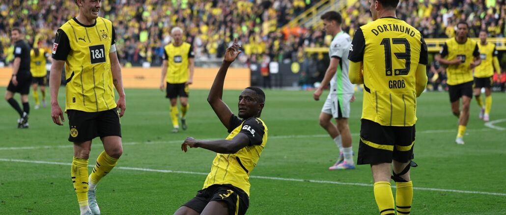 Gran triunfo de Borussia Dortmund ante Wolfsburgo con doblete de Guirassy y de Adeyemi