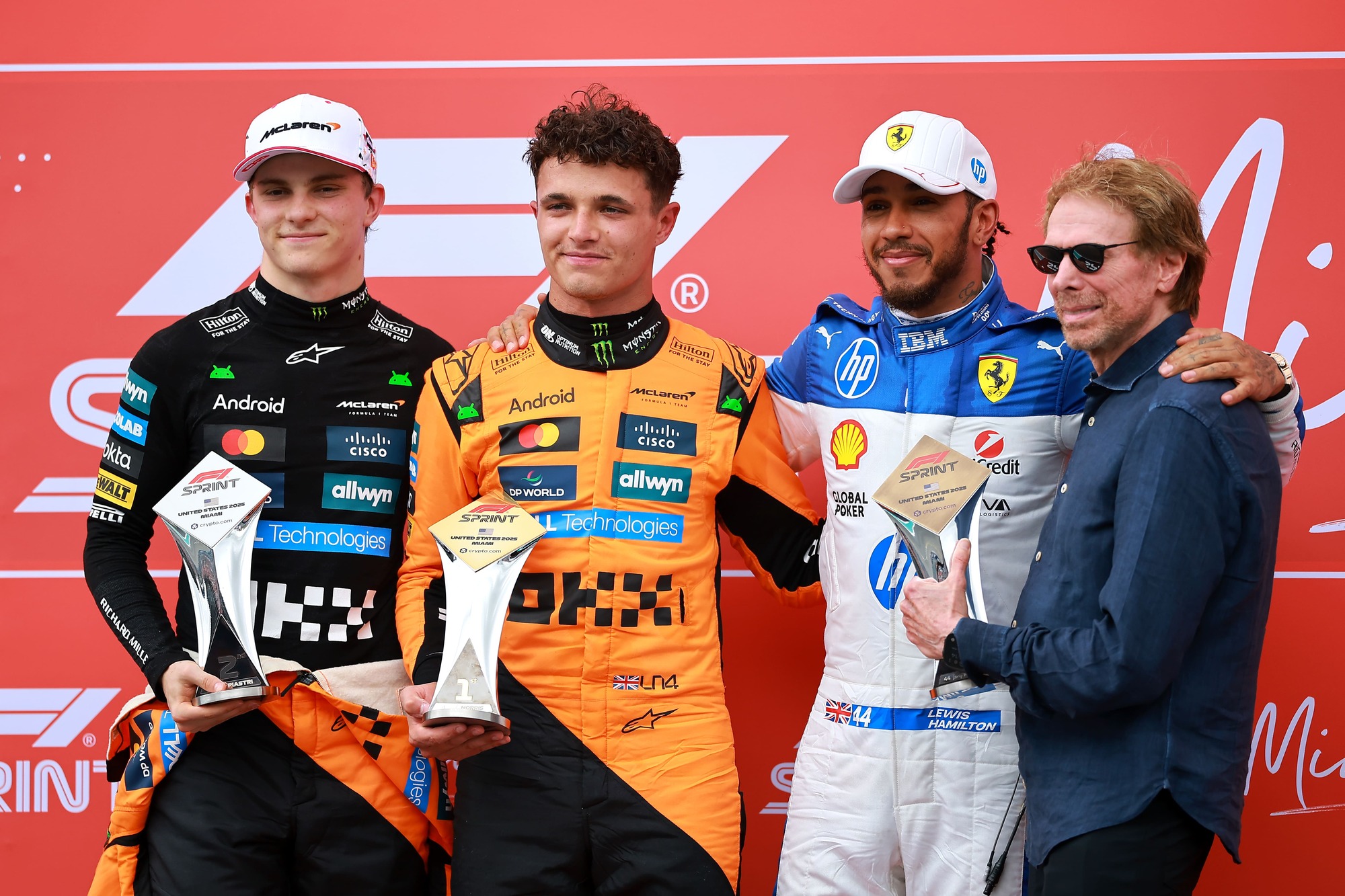 Lando Norris ganó con el factor suerte en la carrera sprint de Miami