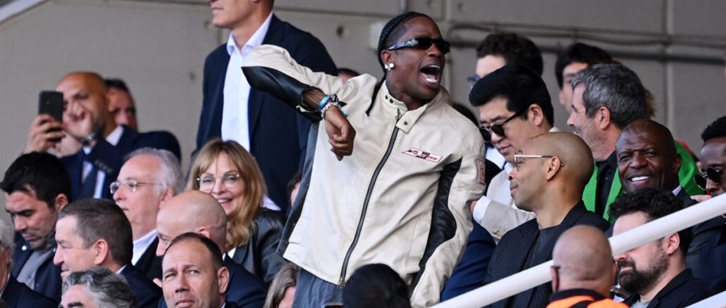 Travis Scott en Montjuic Travis Scott deliró con el triunfo de Barcelona