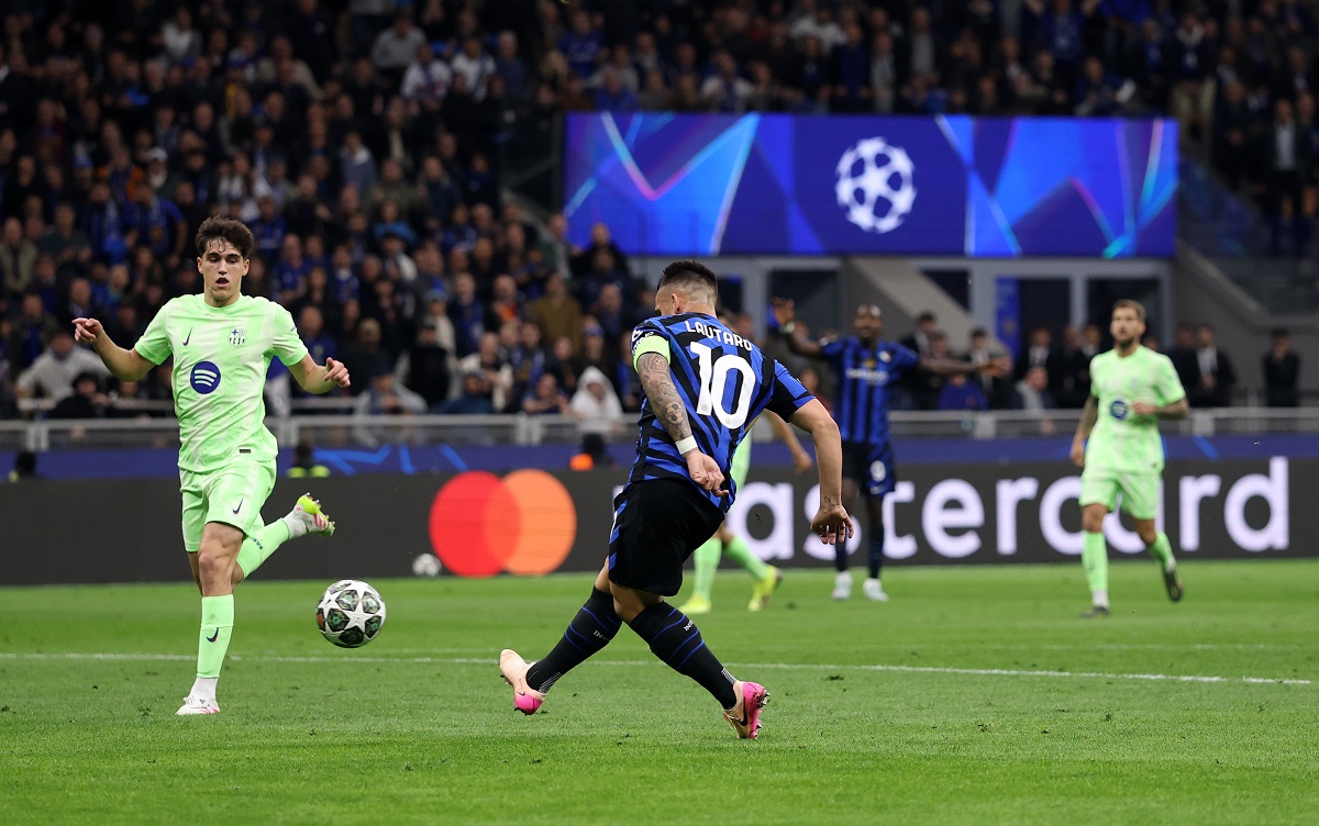 Lautaro Martínez y el gran esfuerzo de colaborar para el Inter para llegar a la final de la Champions League.